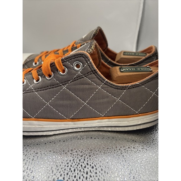 Vintage Converse All Stars Mens Quilted Canvas Greyish Sneakers Sz 11 Excellent - Picture 3 of 9